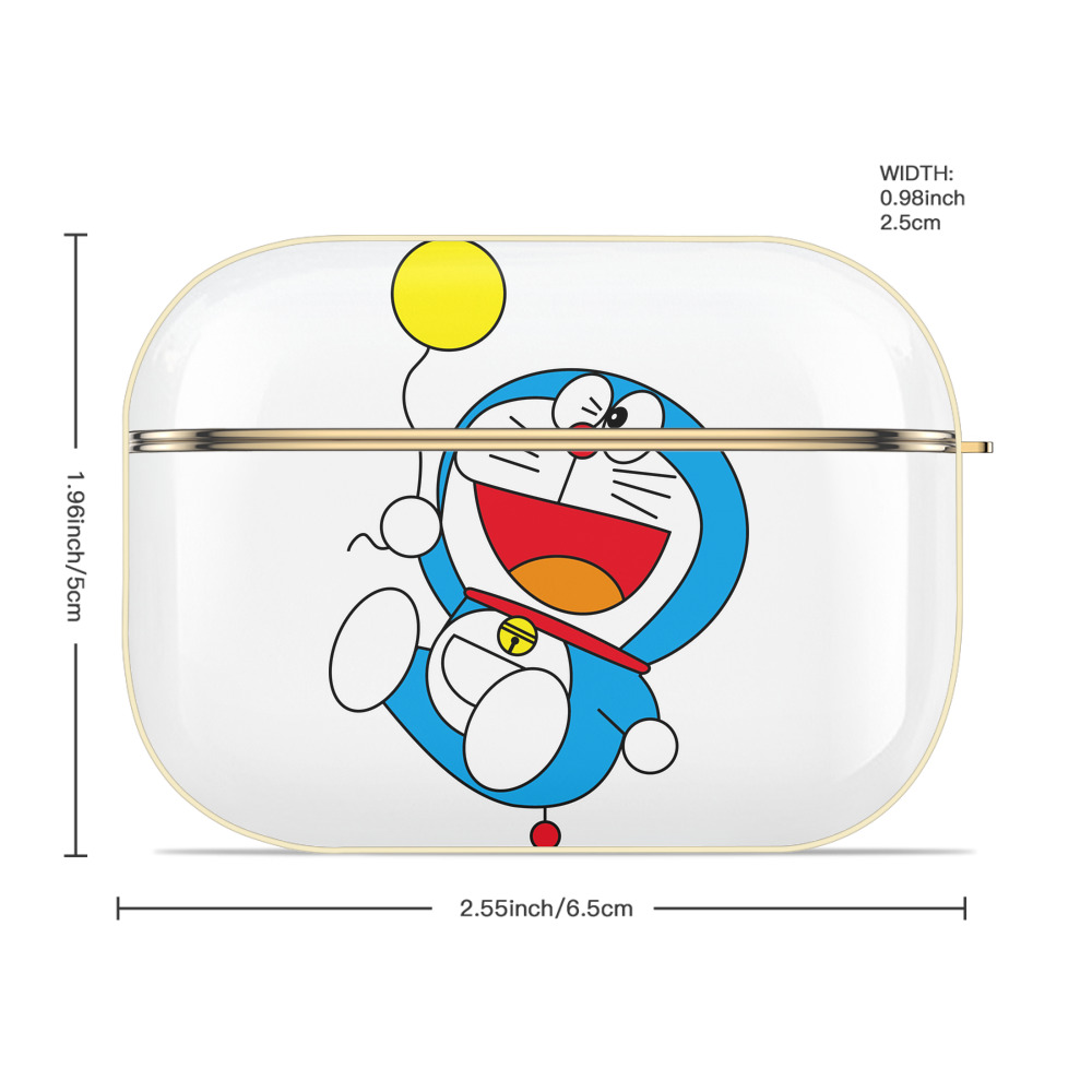 ドラえもん Doraemon 【AirPods Pro用】ハードシェル保護ケース｜耐衝撃・防指紋・カラビナ付き商品仕様
