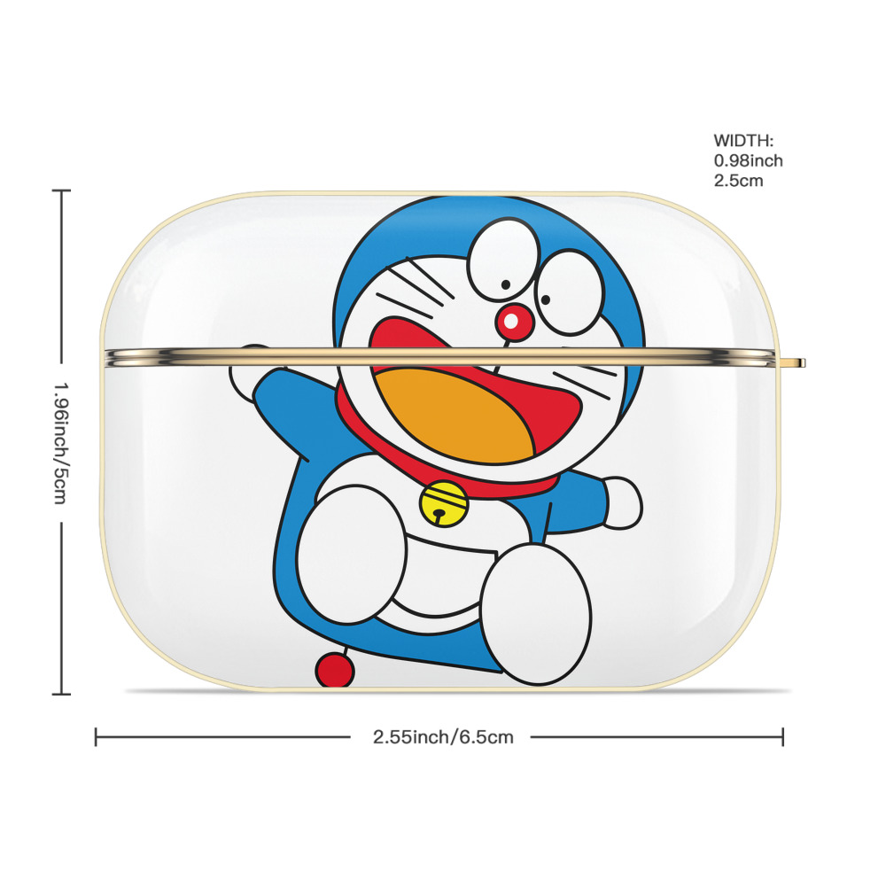 ドラえもん Doraemon 【AirPods Pro用】ハードシェル保護ケース｜耐衝撃・防指紋・カラビナ付き商品仕様