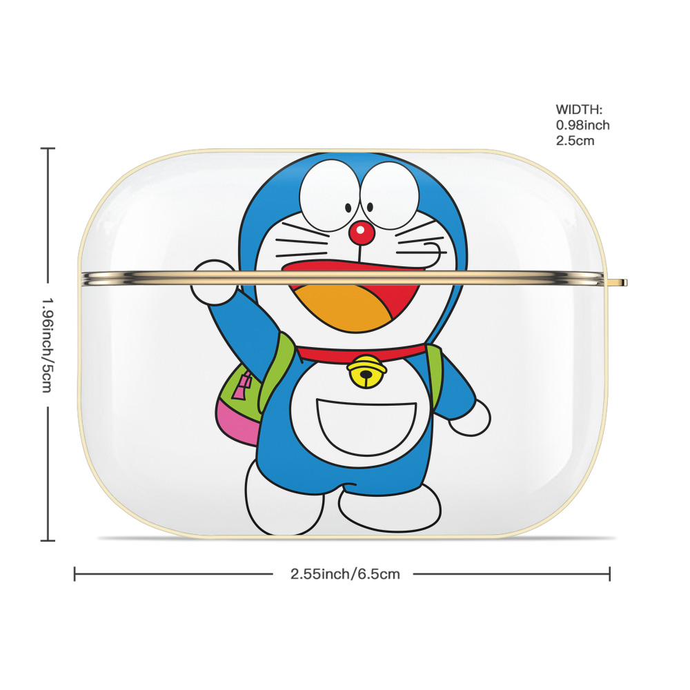 ドラえもん Doraemon 【AirPods Pro用】ハードシェル保護ケース｜耐衝撃・防指紋・カラビナ付き商品仕様