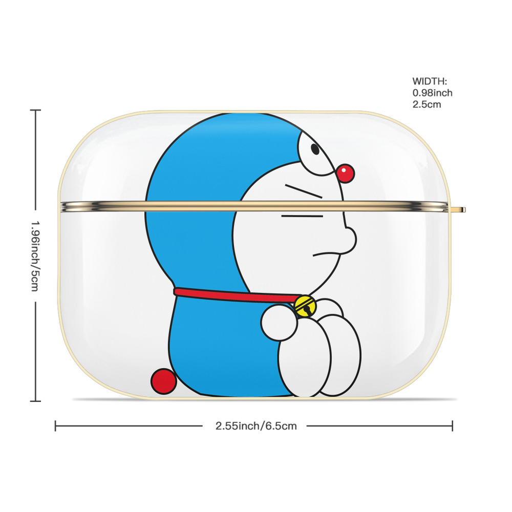 ドラえもん Doraemon 【AirPods Pro用】ハードシェル保護ケース｜耐衝撃・防指紋・カラビナ付き商品仕様