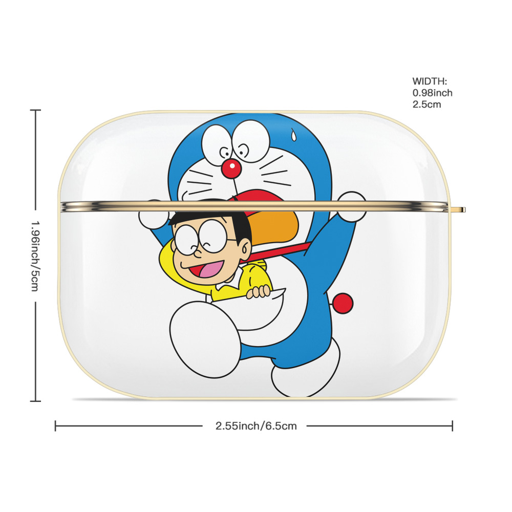 ドラえもん Doraemon 【AirPods Pro用】ハードシェル保護ケース｜耐衝撃・防指紋・カラビナ付き商品仕様