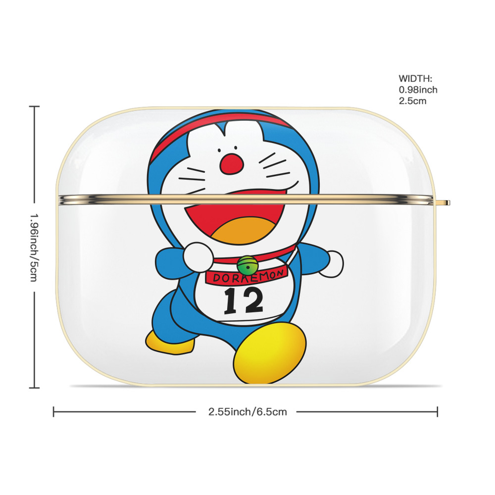ドラえもん Doraemon 【AirPods Pro用】ハードシェル保護ケース｜耐衝撃・防指紋・カラビナ付き商品仕様