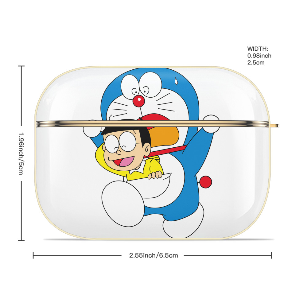 ドラえもん Doraemon 【AirPods Pro用】ハードシェル保護ケース｜耐衝撃・防指紋・カラビナ付き商品仕様