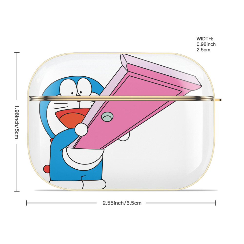 ドラえもん Doraemon 【AirPods Pro用】ハードシェル保護ケース｜耐衝撃・防指紋・カラビナ付き商品仕様