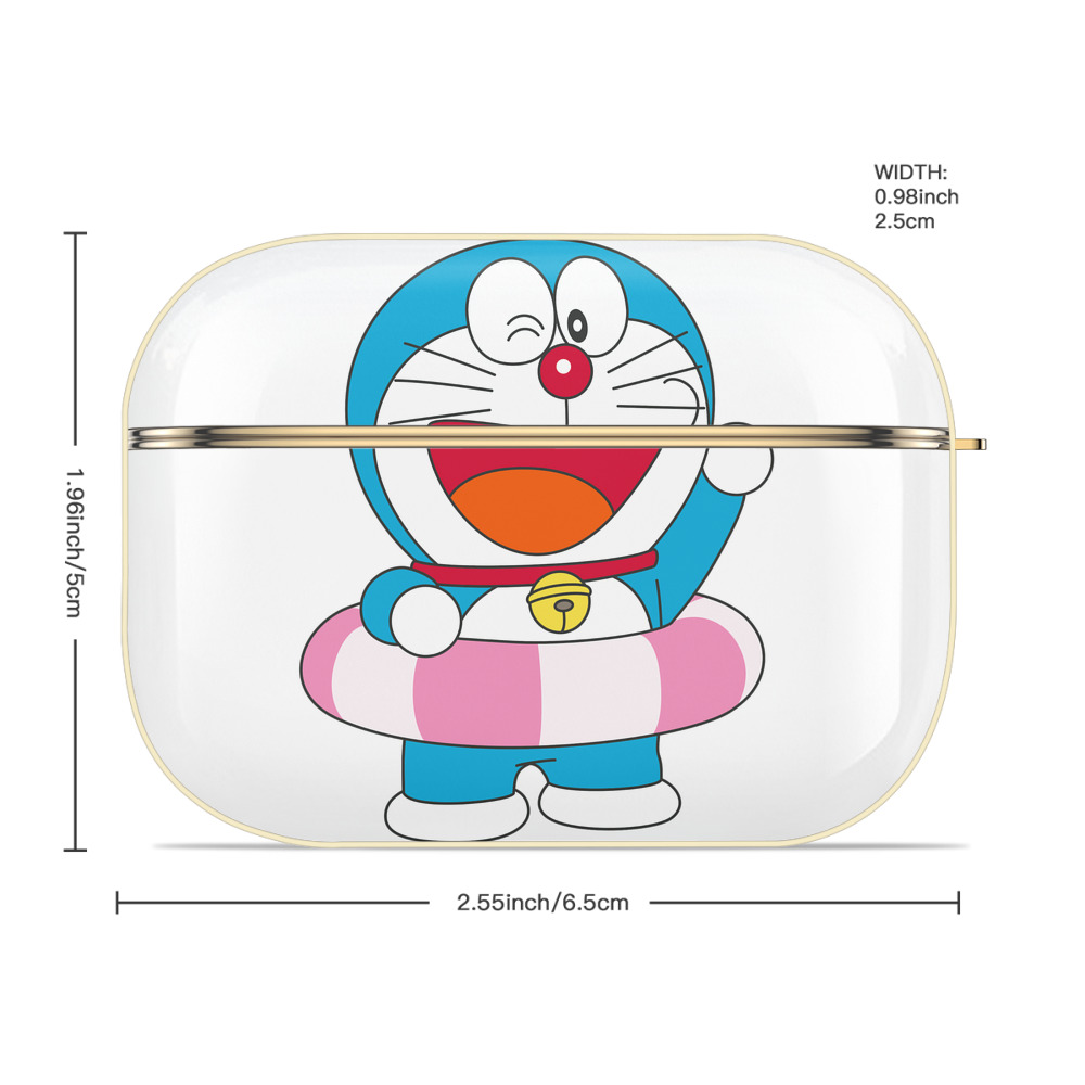 ドラえもん Doraemon 【AirPods Pro用】ハードシェル保護ケース｜耐衝撃・防指紋・カラビナ付き商品仕様