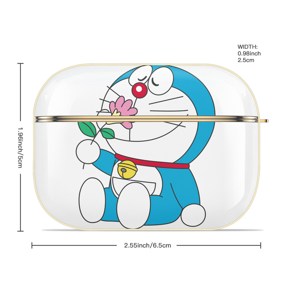 ドラえもん Doraemon 【AirPods Pro用】ハードシェル保護ケース｜耐衝撃・防指紋・カラビナ付き商品仕様