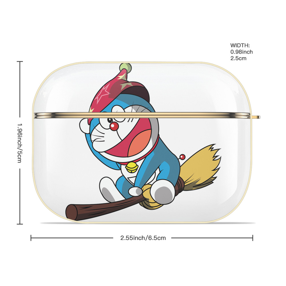 ドラえもん Doraemon 【AirPods Pro用】ハードシェル保護ケース｜耐衝撃・防指紋・カラビナ付き商品仕様