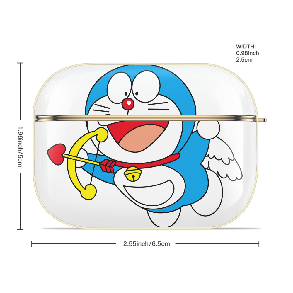 ドラえもん Doraemon 【AirPods Pro用】ハードシェル保護ケース｜耐衝撃・防指紋・カラビナ付き商品仕様
