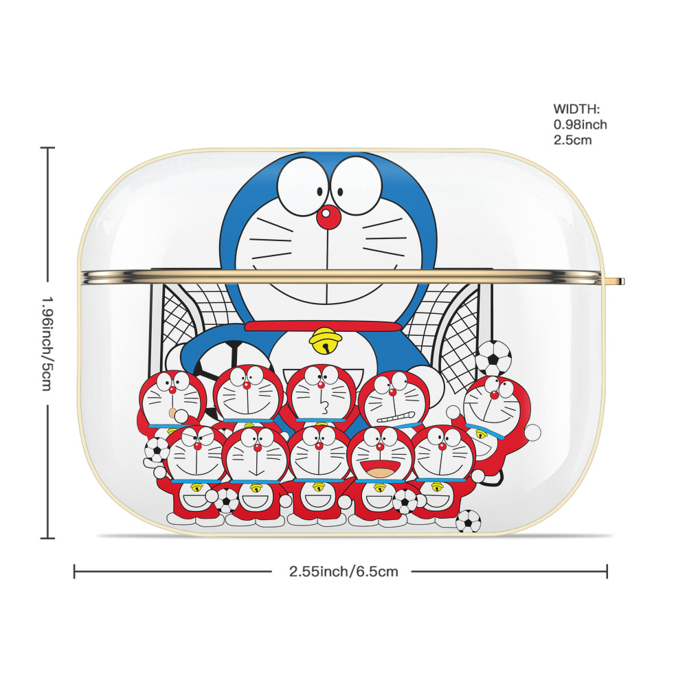 ドラえもん Doraemon 【AirPods Pro用】ハードシェル保護ケース｜耐衝撃・防指紋・カラビナ付き商品仕様