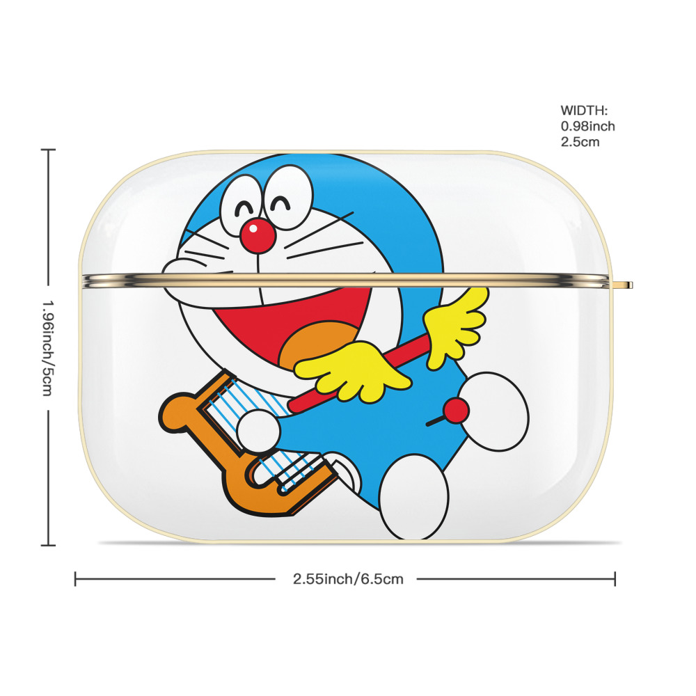 ドラえもん Doraemon 【AirPods Pro用】ハードシェル保護ケース｜耐衝撃・防指紋・カラビナ付き商品仕様