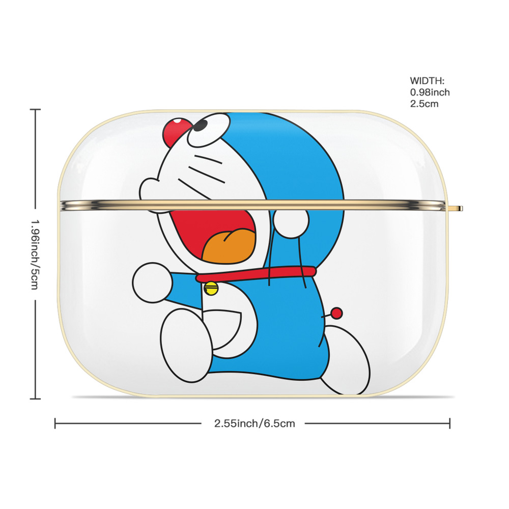 ドラえもん Doraemon 【AirPods Pro用】ハードシェル保護ケース｜耐衝撃・防指紋・カラビナ付き商品仕様