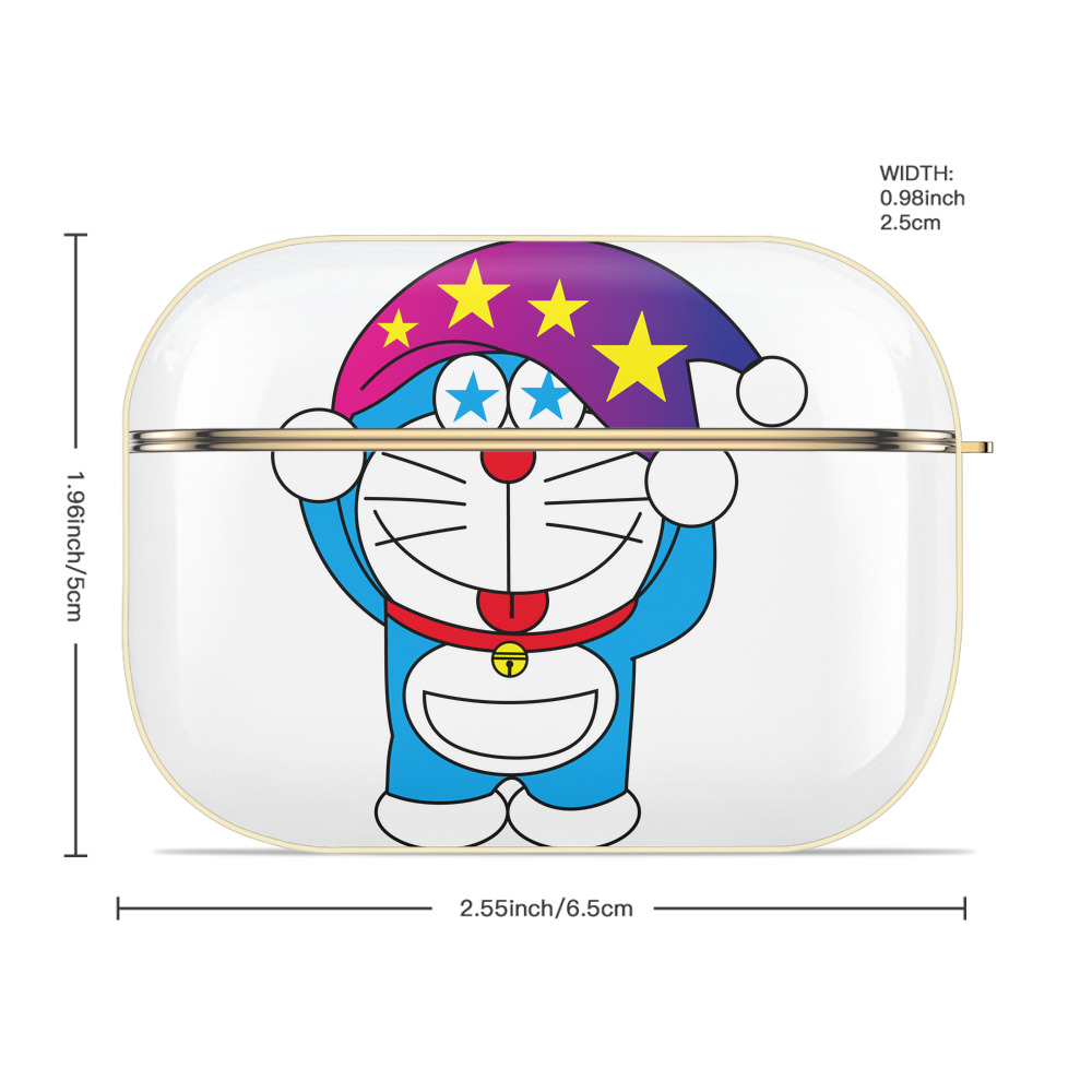 ドラえもん Doraemon 【AirPods Pro用】ハードシェル保護ケース｜耐衝撃・防指紋・カラビナ付き商品仕様