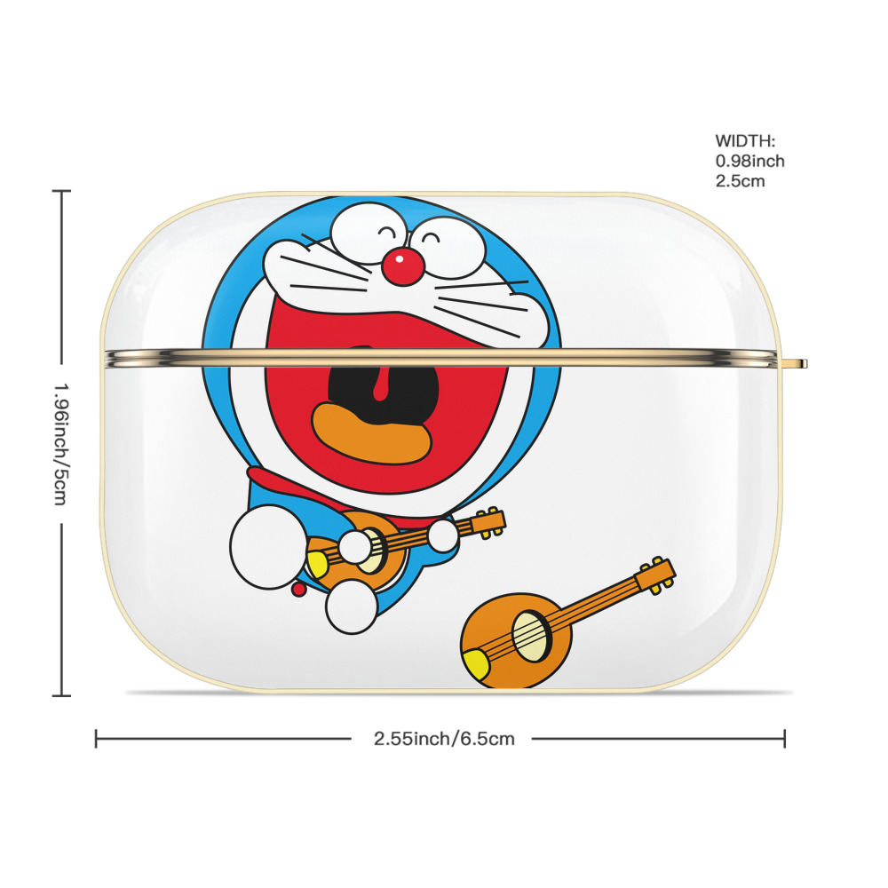 ドラえもん Doraemon 【AirPods Pro用】ハードシェル保護ケース｜耐衝撃・防指紋・カラビナ付き商品仕様