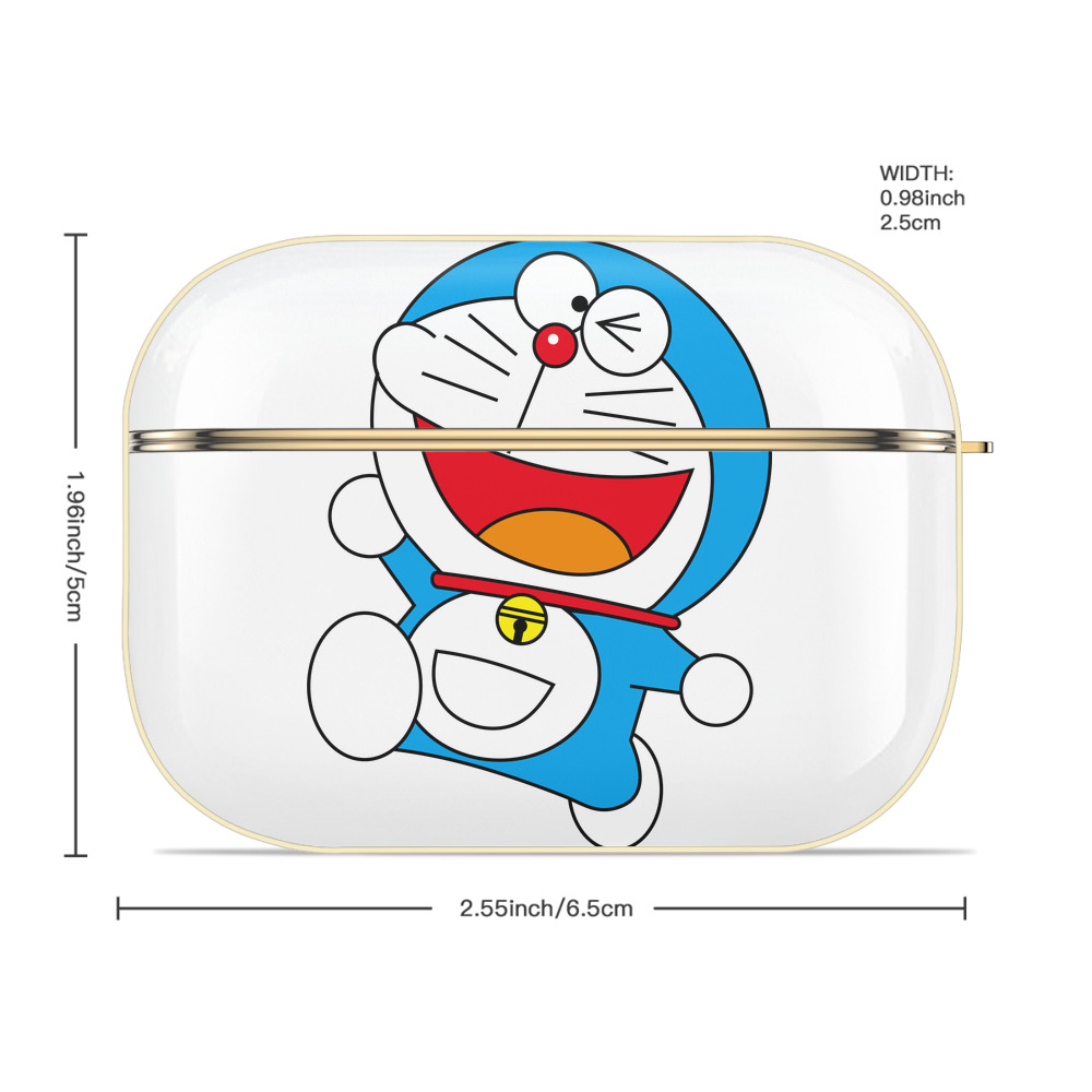 ドラえもん Doraemon 【AirPods Pro用】ハードシェル保護ケース｜耐衝撃・防指紋・カラビナ付き商品仕様