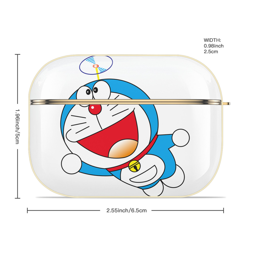 ドラえもん Doraemon 【AirPods Pro用】ハードシェル保護ケース｜耐衝撃・防指紋・カラビナ付き商品仕様