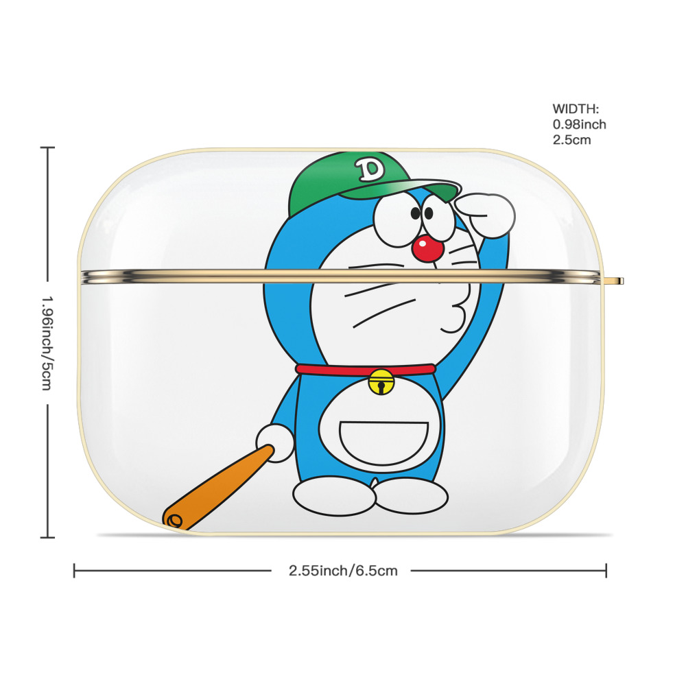 ドラえもん Doraemon 【AirPods Pro用】ハードシェル保護ケース｜耐衝撃・防指紋・カラビナ付き商品仕様
