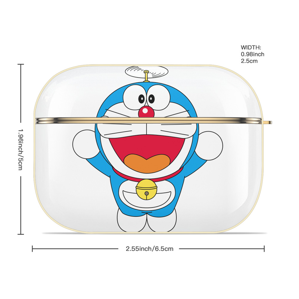 ドラえもん Doraemon 【AirPods Pro用】ハードシェル保護ケース｜耐衝撃・防指紋・カラビナ付き商品仕様