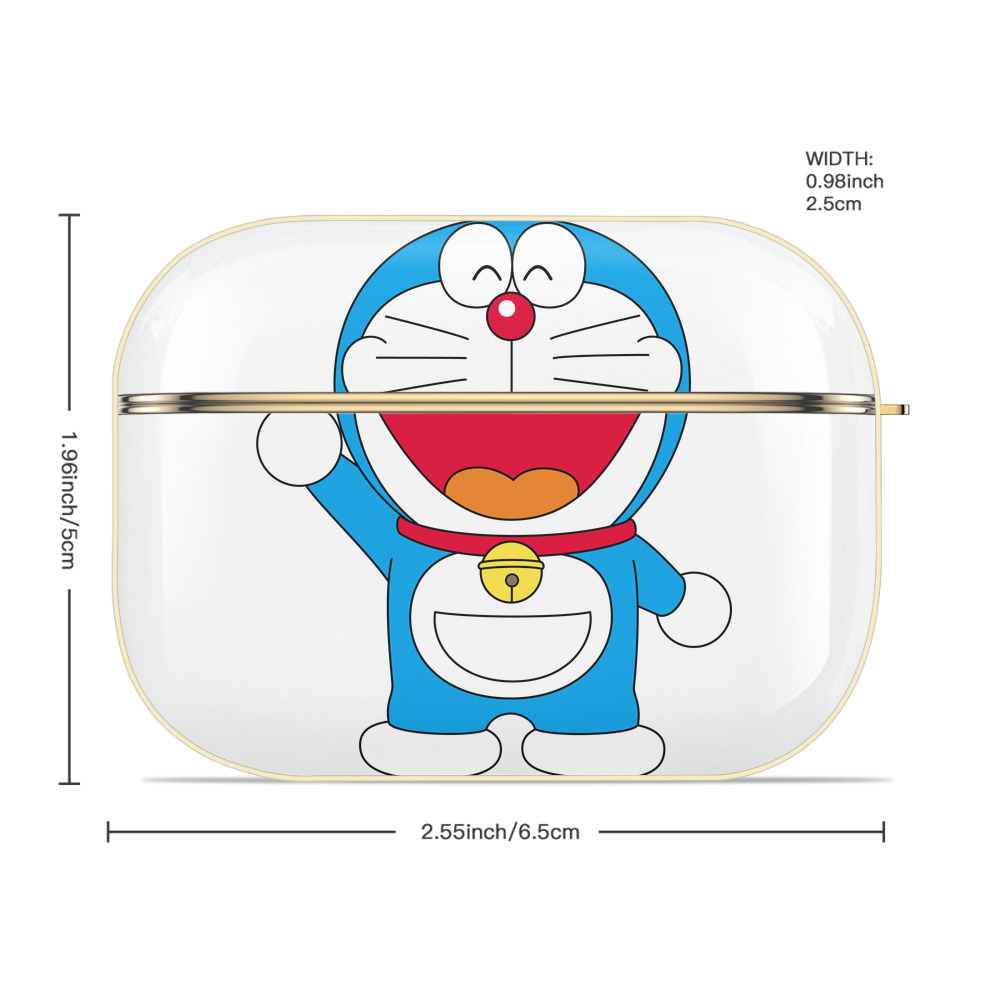 ドラえもん Doraemon 【AirPods Pro用】ハードシェル保護ケース｜耐衝撃・防指紋・カラビナ付き商品仕様