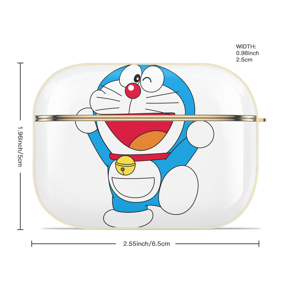 ドラえもん Doraemon 【AirPods Pro用】ハードシェル保護ケース｜耐衝撃・防指紋・カラビナ付き商品仕様