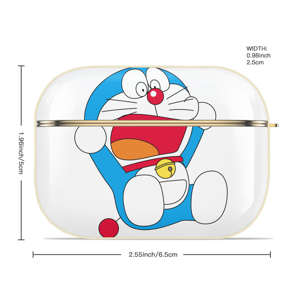 ドラえもん Doraemon 【AirPods Pro用】ハードシェル保護ケース｜耐衝撃・防指紋・カラビナ付き商品仕様