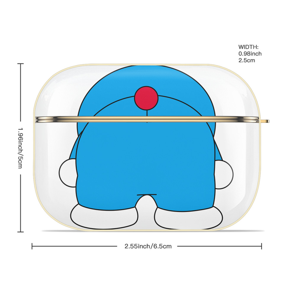 ドラえもん Doraemon 【AirPods Pro用】ハードシェル保護ケース｜耐衝撃・防指紋・カラビナ付き商品仕様