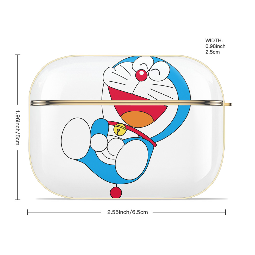 ドラえもん Doraemon 【AirPods Pro用】ハードシェル保護ケース｜耐衝撃・防指紋・カラビナ付き商品仕様