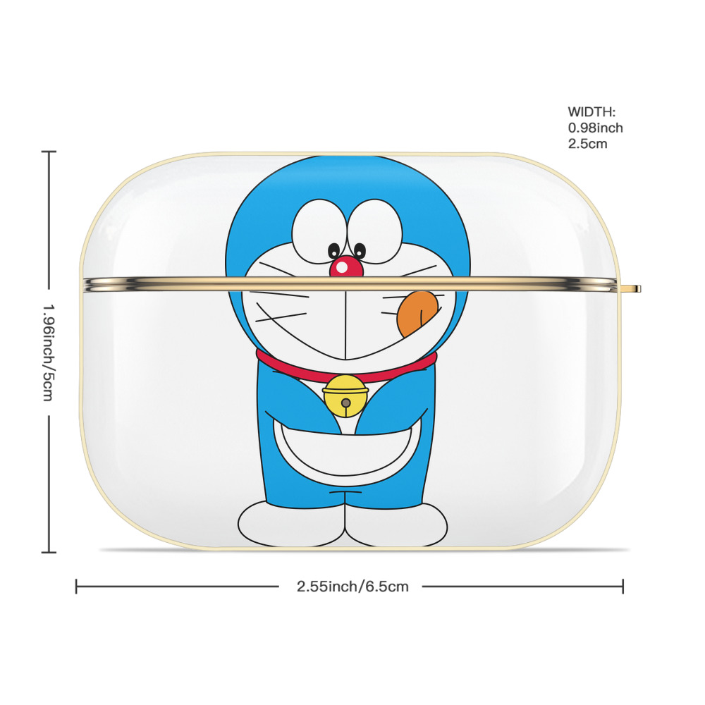 ドラえもん Doraemon 【AirPods Pro用】ハードシェル保護ケース｜耐衝撃・防指紋・カラビナ付き商品仕様