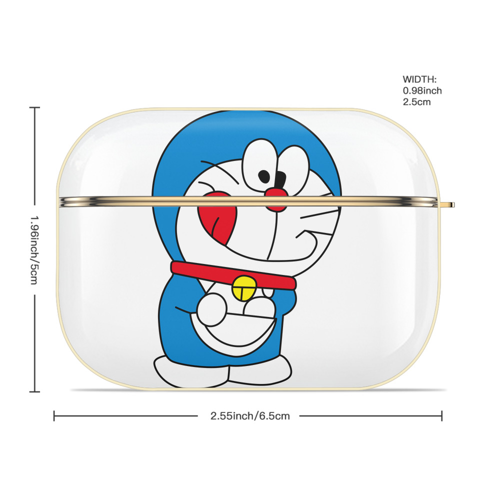 ドラえもん Doraemon 【AirPods Pro用】ハードシェル保護ケース｜耐衝撃・防指紋・カラビナ付き商品仕様