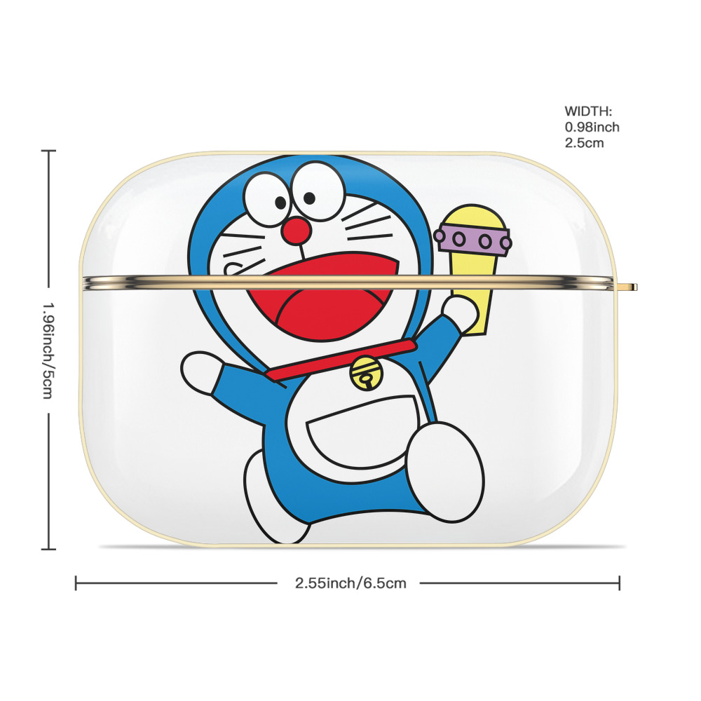 ドラえもん Doraemon 【AirPods Pro用】ハードシェル保護ケース｜耐衝撃・防指紋・カラビナ付き商品仕様