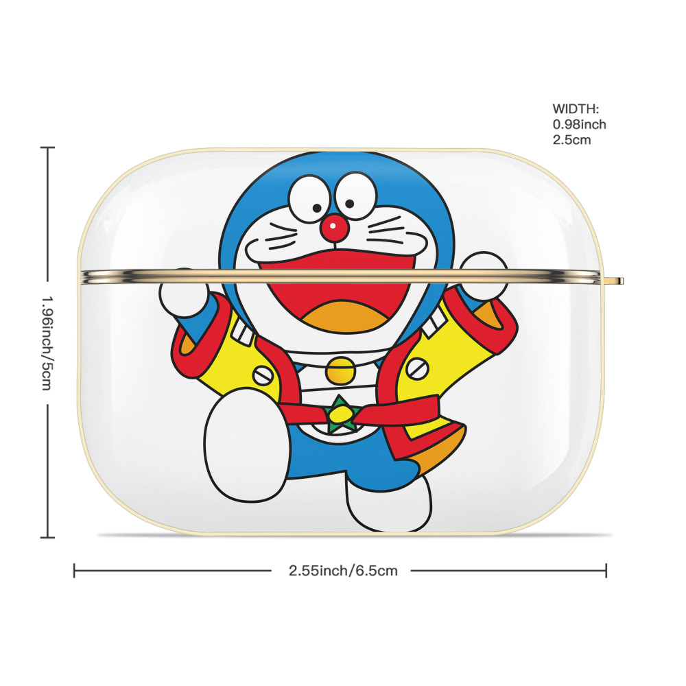 ドラえもん Doraemon 【AirPods Pro用】ハードシェル保護ケース｜耐衝撃・防指紋・カラビナ付き商品仕様