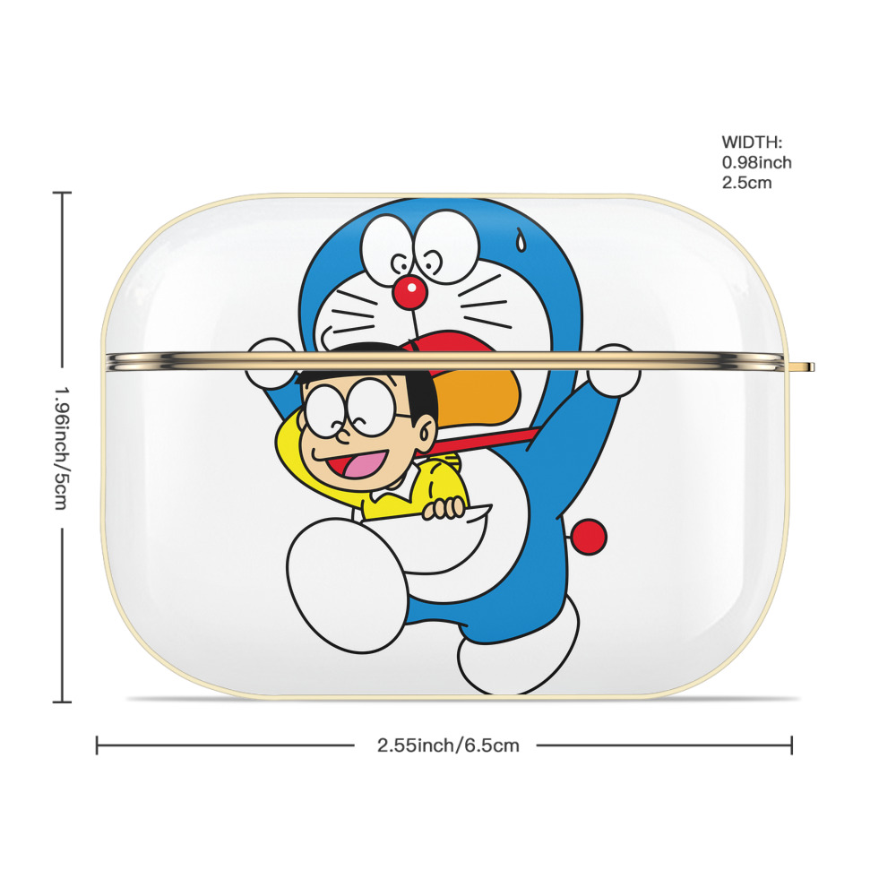 ドラえもん Doraemon 【AirPods Pro用】ハードシェル保護ケース｜耐衝撃・防指紋・カラビナ付き商品仕様