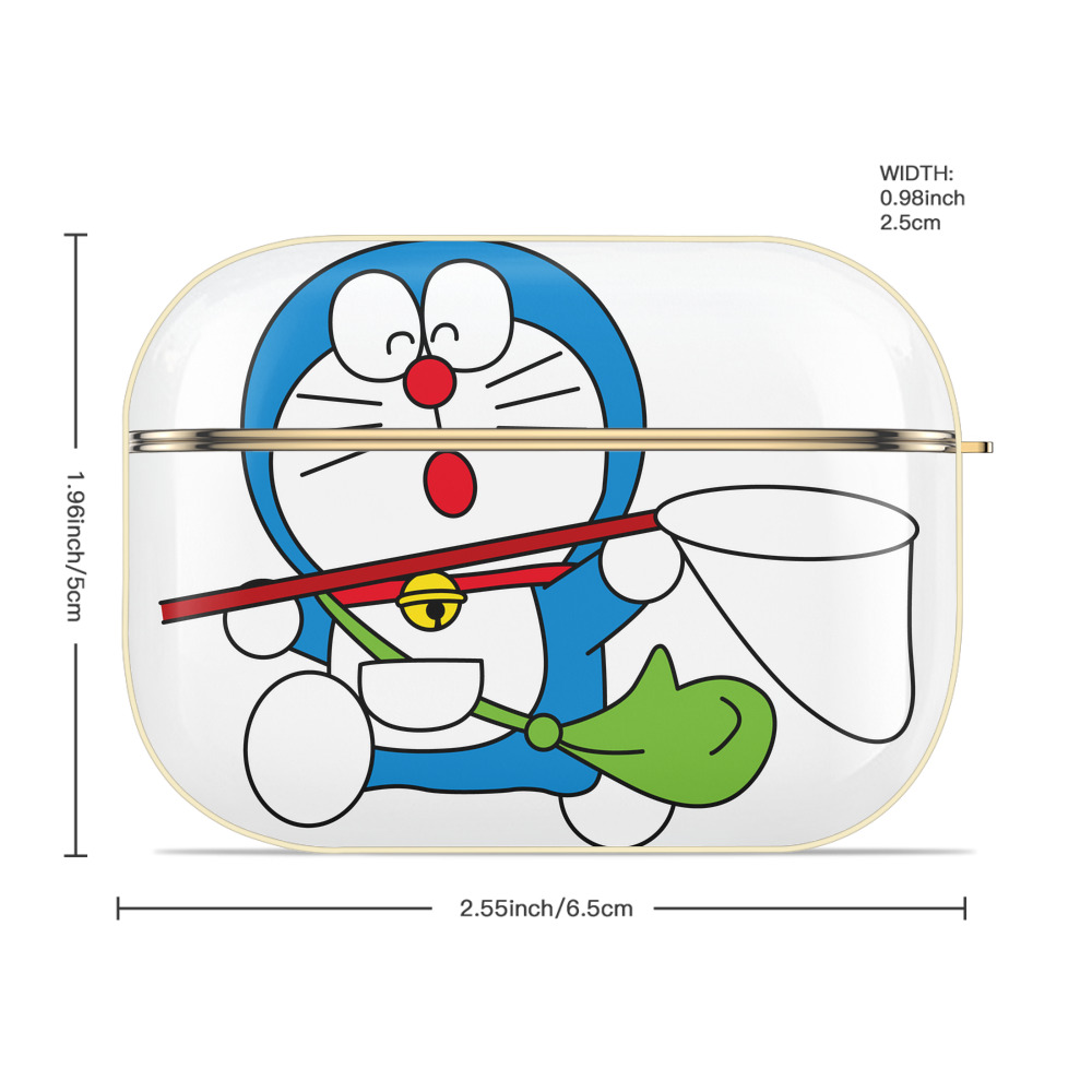 ドラえもん Doraemon 【AirPods Pro用】ハードシェル保護ケース｜耐衝撃・防指紋・カラビナ付き商品仕様
