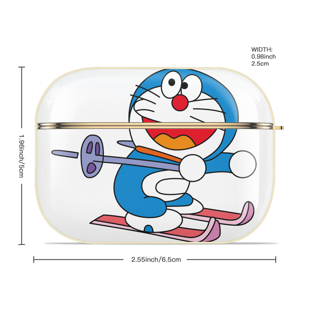 ドラえもん Doraemon 【AirPods Pro用】ハードシェル保護ケース｜耐衝撃・防指紋・カラビナ付き商品仕様