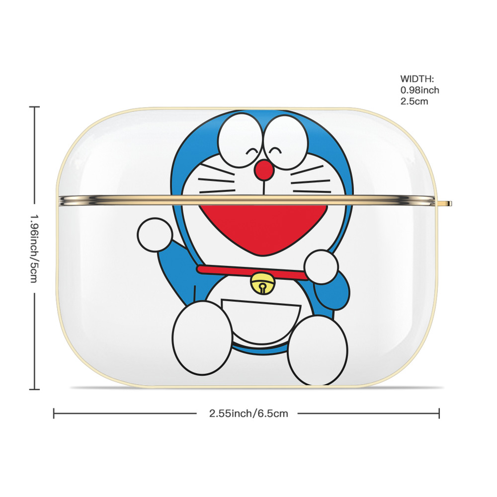 ドラえもん Doraemon 【AirPods Pro用】ハードシェル保護ケース｜耐衝撃・防指紋・カラビナ付き商品仕様