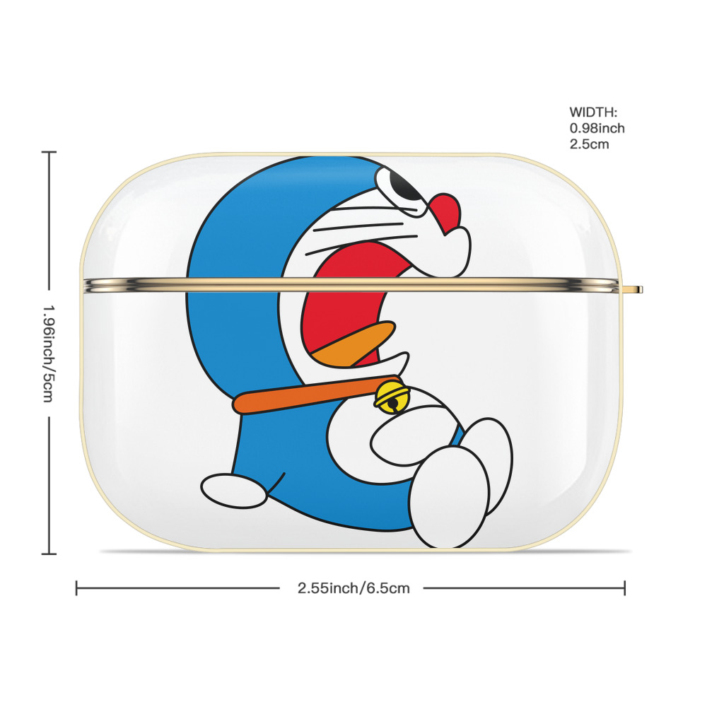 ドラえもん Doraemon 【AirPods Pro用】ハードシェル保護ケース｜耐衝撃・防指紋・カラビナ付き商品仕様