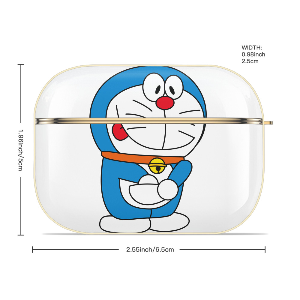 ドラえもん Doraemon 【AirPods Pro用】ハードシェル保護ケース｜耐衝撃・防指紋・カラビナ付き商品仕様