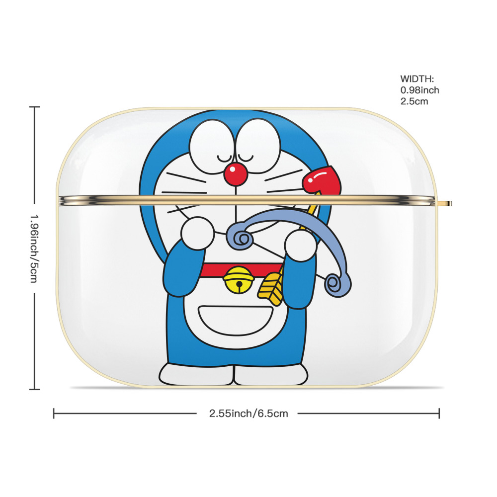 ドラえもん Doraemon 【AirPods Pro用】ハードシェル保護ケース｜耐衝撃・防指紋・カラビナ付き商品仕様