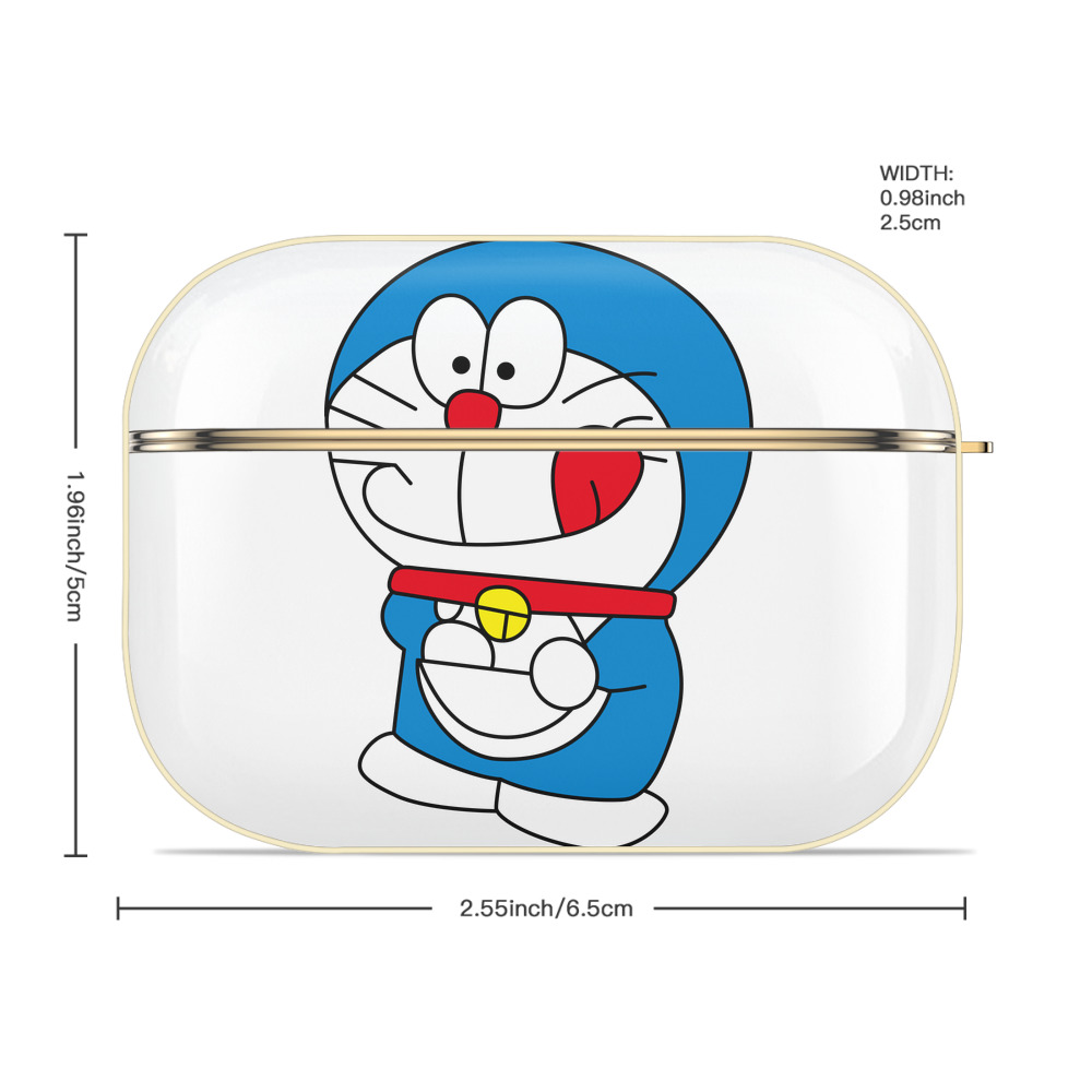 ドラえもん Doraemon 【AirPods Pro用】ハードシェル保護ケース｜耐衝撃・防指紋・カラビナ付き商品仕様