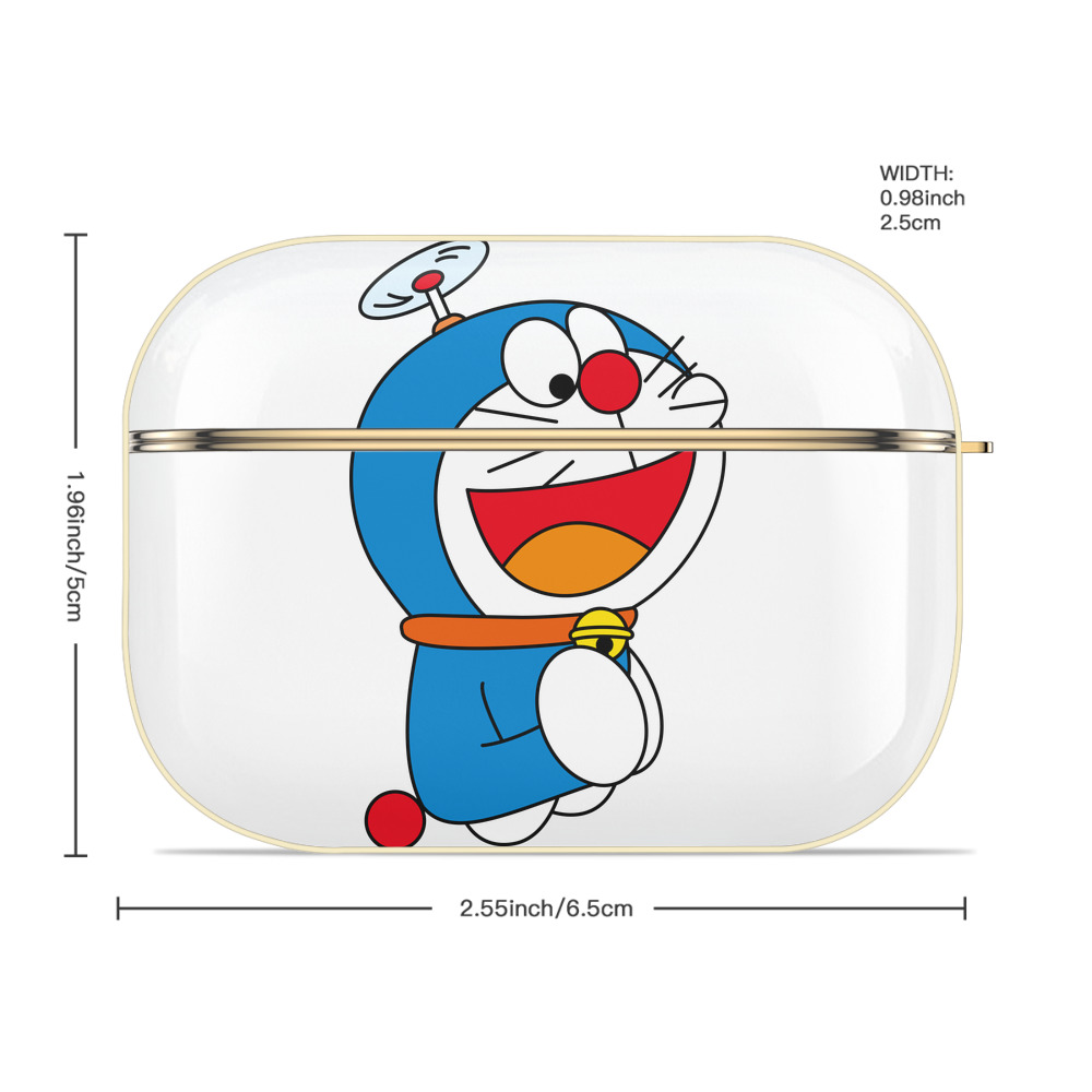 ドラえもん Doraemon 【AirPods Pro用】ハードシェル保護ケース｜耐衝撃・防指紋・カラビナ付き商品仕様