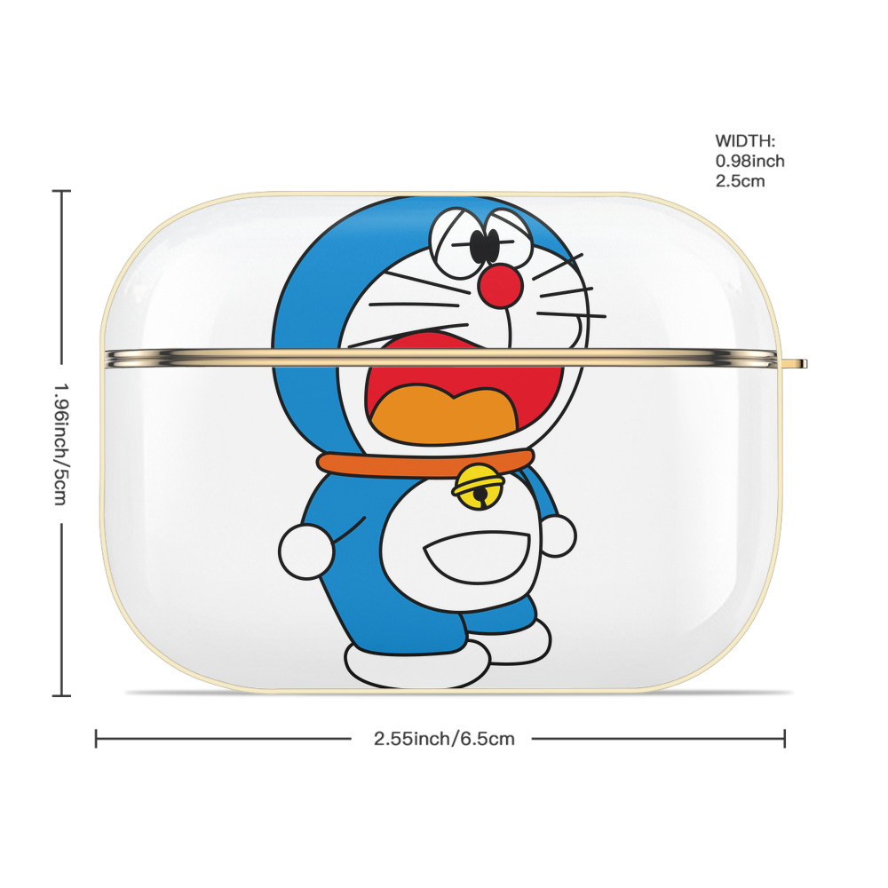 ドラえもん Doraemon 【AirPods Pro用】ハードシェル保護ケース｜耐衝撃・防指紋・カラビナ付き商品仕様