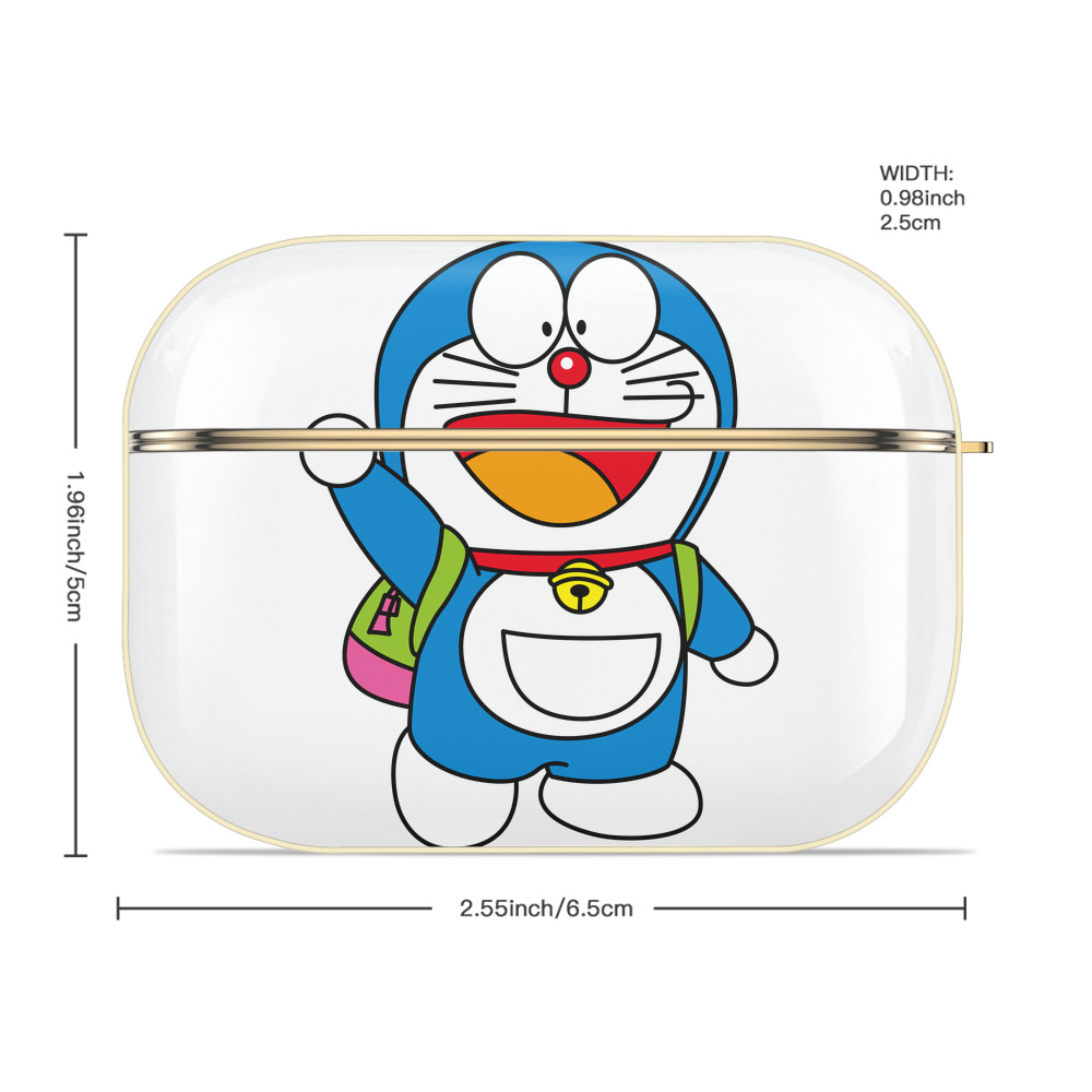 ドラえもん Doraemon 【AirPods Pro用】ハードシェル保護ケース｜耐衝撃・防指紋・カラビナ付き商品仕様
