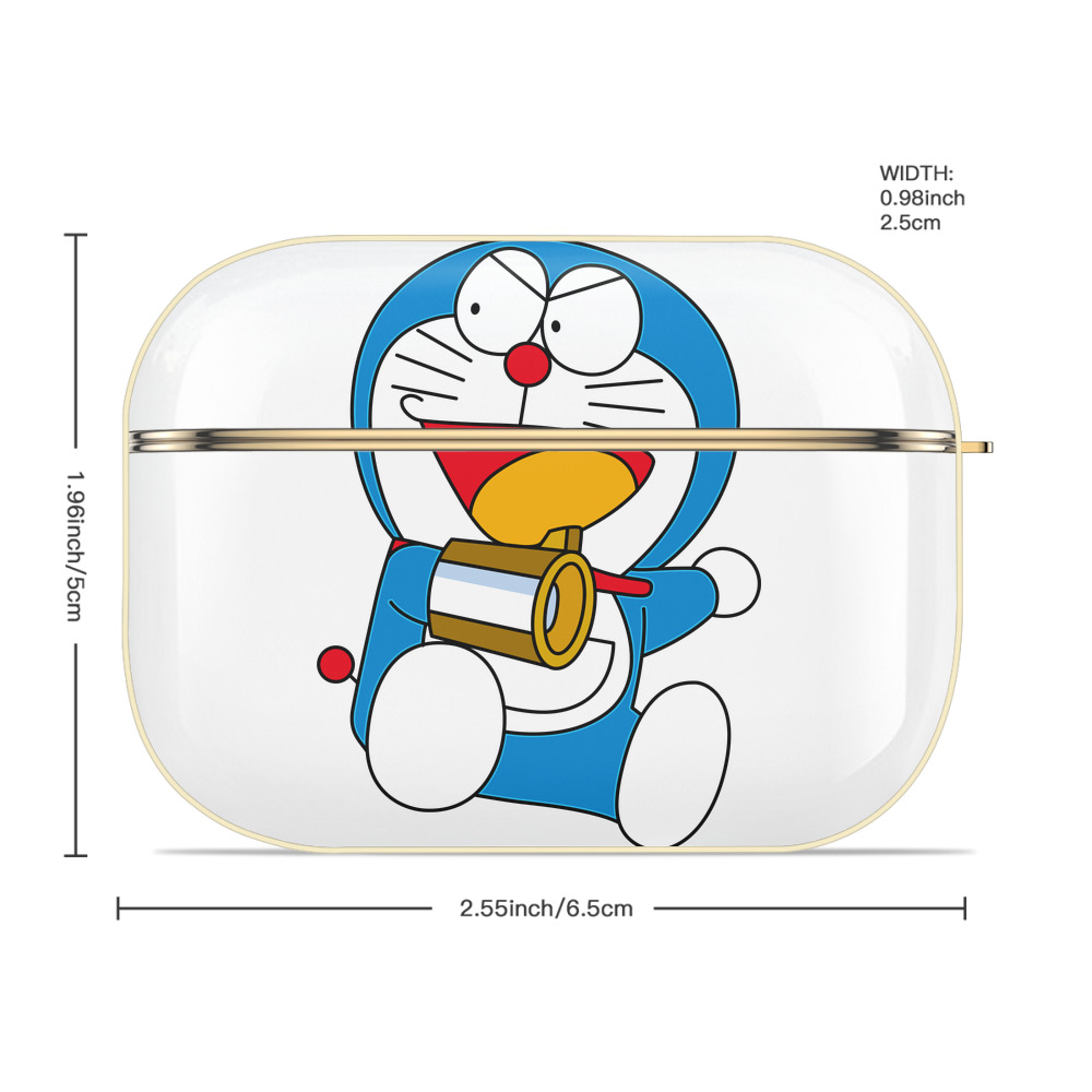 ドラえもん Doraemon 【AirPods Pro用】ハードシェル保護ケース｜耐衝撃・防指紋・カラビナ付き商品仕様