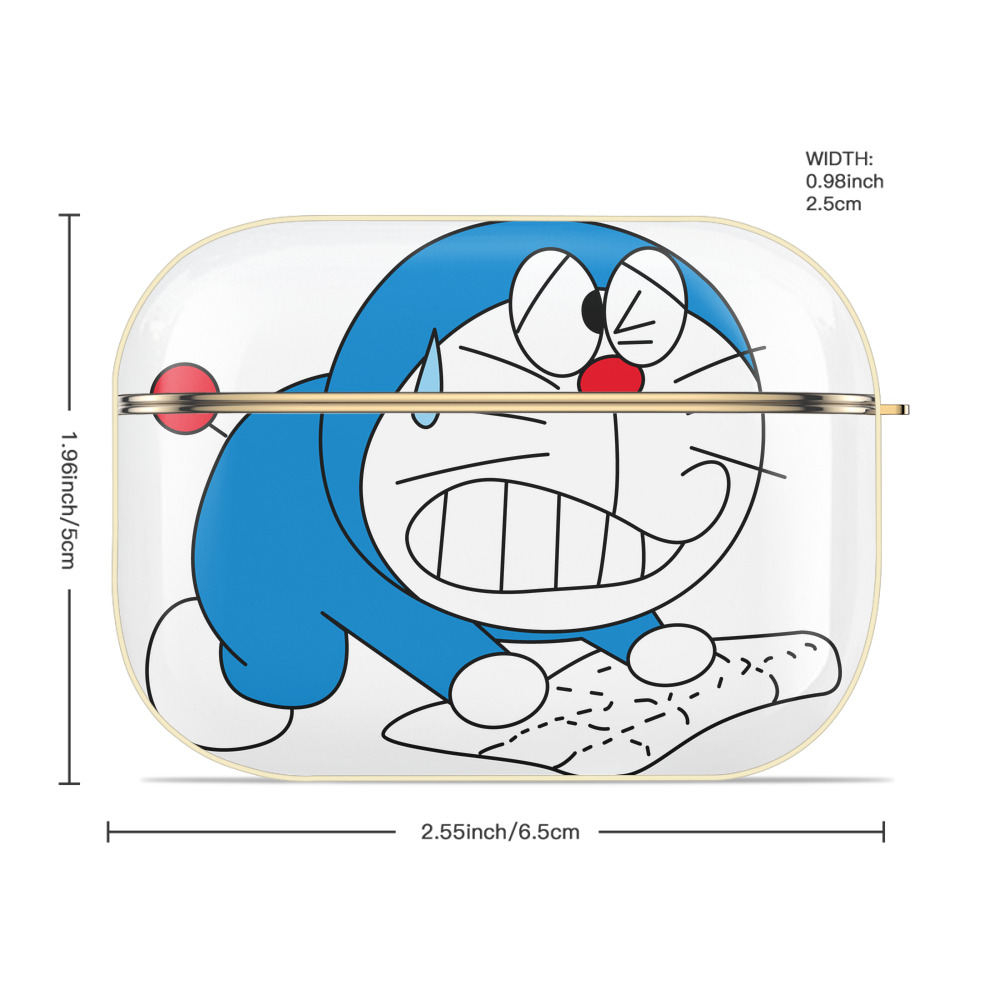 ドラえもん Doraemon 【AirPods Pro用】ハードシェル保護ケース｜耐衝撃・防指紋・カラビナ付き商品仕様