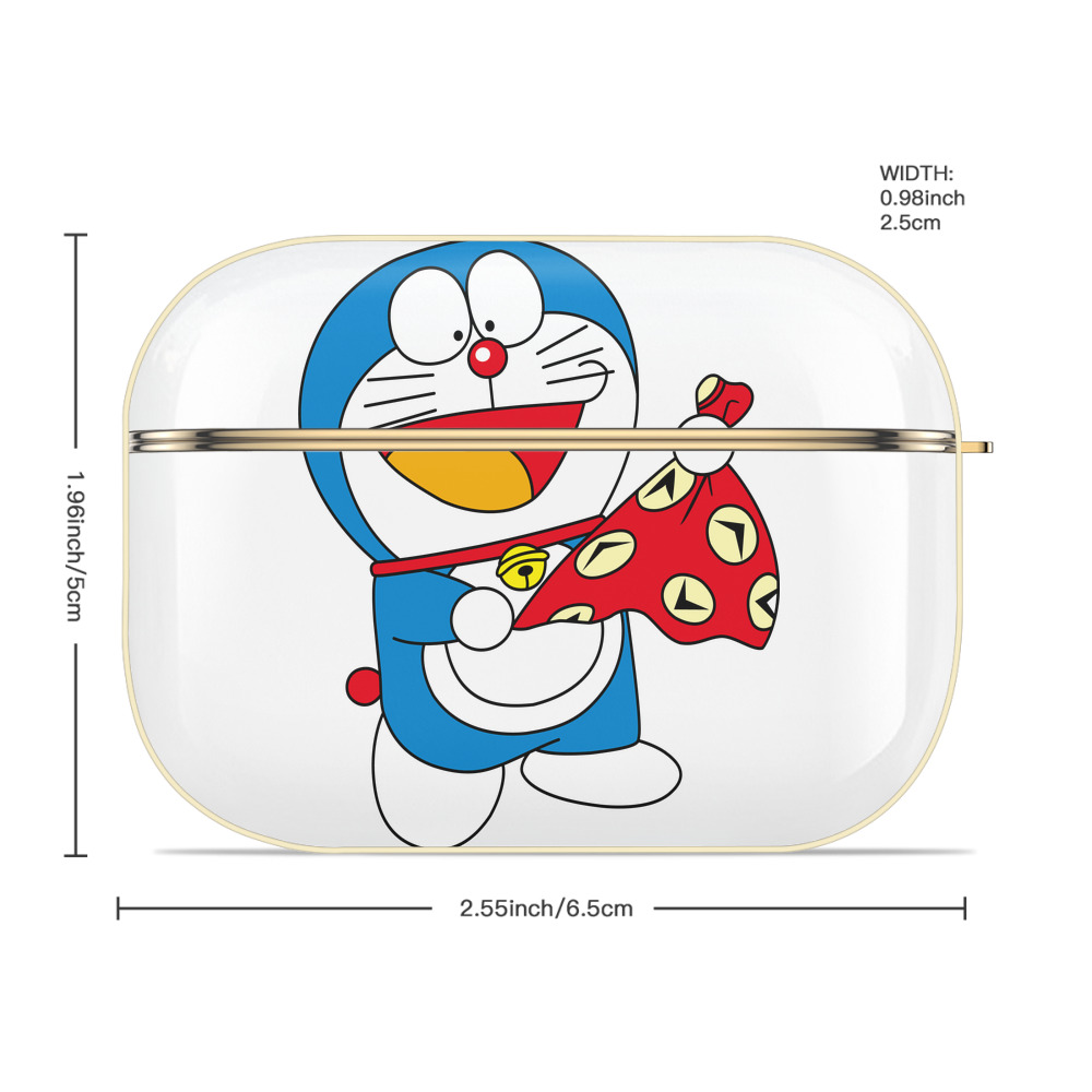 ドラえもん Doraemon 【AirPods Pro用】ハードシェル保護ケース｜耐衝撃・防指紋・カラビナ付き商品仕様