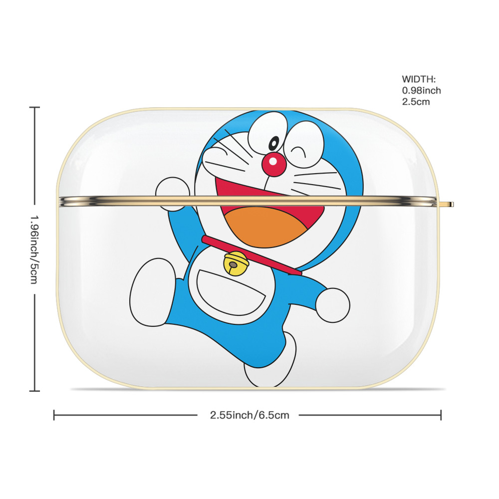 ドラえもん Doraemon 【AirPods Pro用】ハードシェル保護ケース｜耐衝撃・防指紋・カラビナ付き商品仕様
