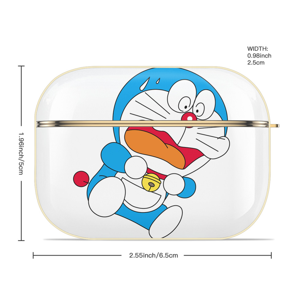 ドラえもん Doraemon 【AirPods Pro用】ハードシェル保護ケース｜耐衝撃・防指紋・カラビナ付き商品仕様