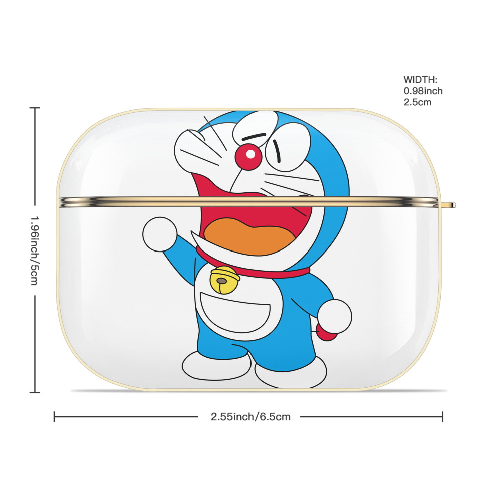 ドラえもん Doraemon 【AirPods Pro用】ハードシェル保護ケース｜耐衝撃・防指紋・カラビナ付き商品仕様