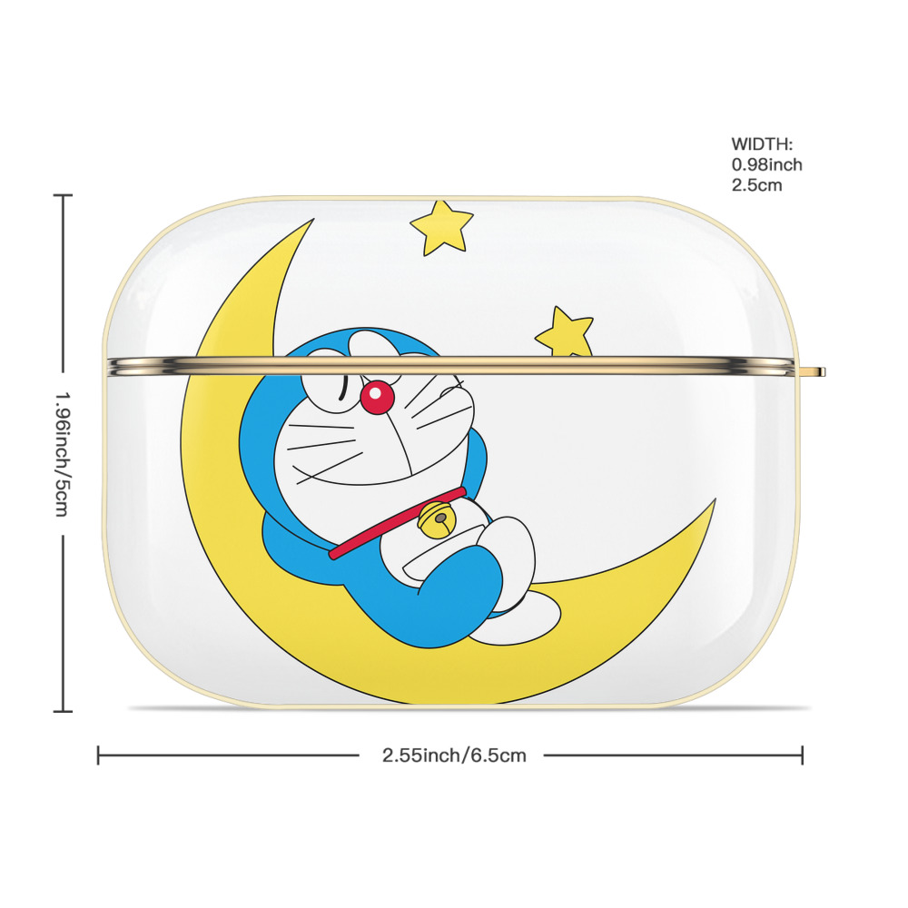 ドラえもん Doraemon 【AirPods Pro用】ハードシェル保護ケース｜耐衝撃・防指紋・カラビナ付き商品仕様