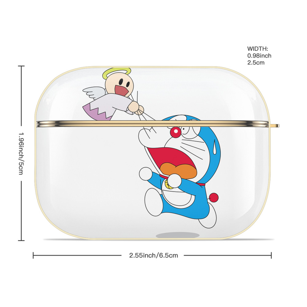 ドラえもん Doraemon 【AirPods Pro用】ハードシェル保護ケース｜耐衝撃・防指紋・カラビナ付き商品仕様