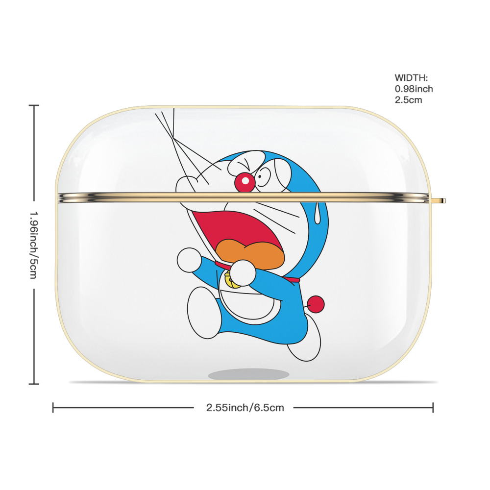 ドラえもん Doraemon 【AirPods Pro用】ハードシェル保護ケース｜耐衝撃・防指紋・カラビナ付き商品仕様
